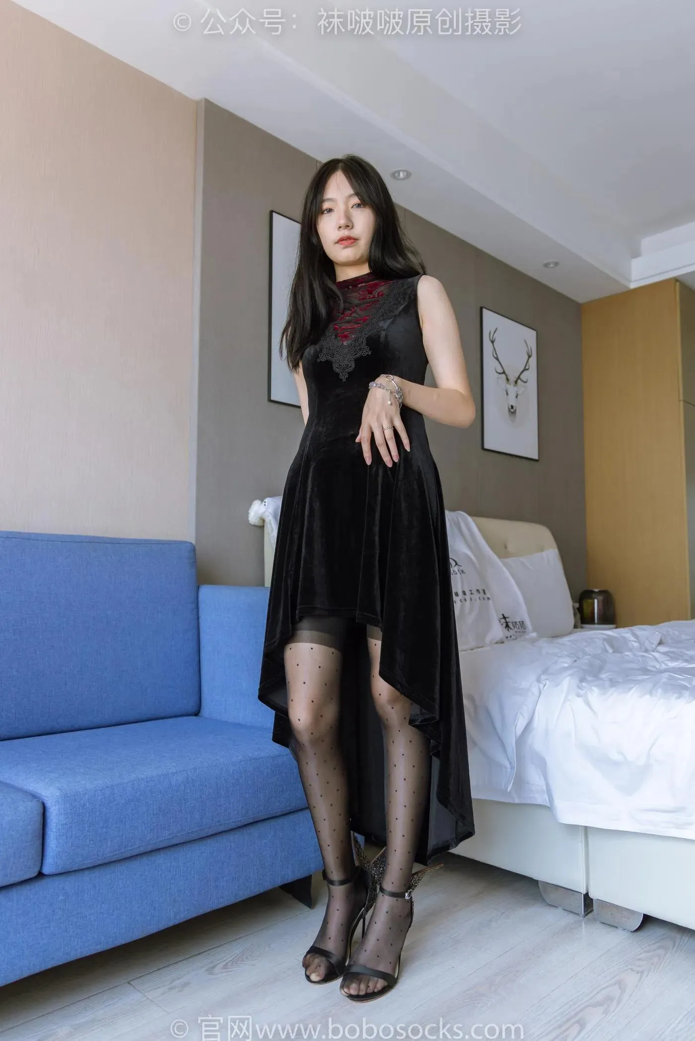 [BoBoSocks袜啵啵]NO.175 小甜豆-高跟鞋、黑丝 脚尖透明款 [140P]插图6